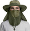 UPF 50+ Wide Brim Sun Protection Fishing Hat with Face & Neck Flap