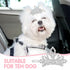 MTLEE 2 Pieces Dog Tiara Crown Hair Clips, Clear Crystal Rhinestone Barrettes for Pet Grooming