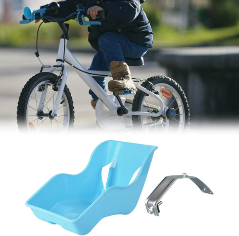 blloocod Baby Doll Bicycle Seat Carrier, Blue Bike Attachment Accessory for Standard Dolls and Stuffed Animals, Easy