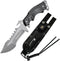 HX OUTDOORS Full Tang Camping Knife, Fixed Blade Survival Knife with Sheath for Outdoor, EDC, Hunting