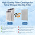 10 Pack Large Aquarium Filter Cartridge for Tetra ReptoFilter, Replacement Filter Cartridges for Tetra Whisper Bio-Bag