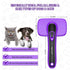 Dogs Cats Self Cleaning Slicker Brush for Shedding & Grooming, Removes Loose Undercoat, Mats, Tangled Hair for All
