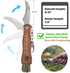 Mushroom Knife with Brush and Foraging Bag Kit, Folding Gardening Knife for Pruning, Foraging Knife with Belt Pouch & Sharpener, Harvest knifes for Outdoor Camping Hunting by Generic