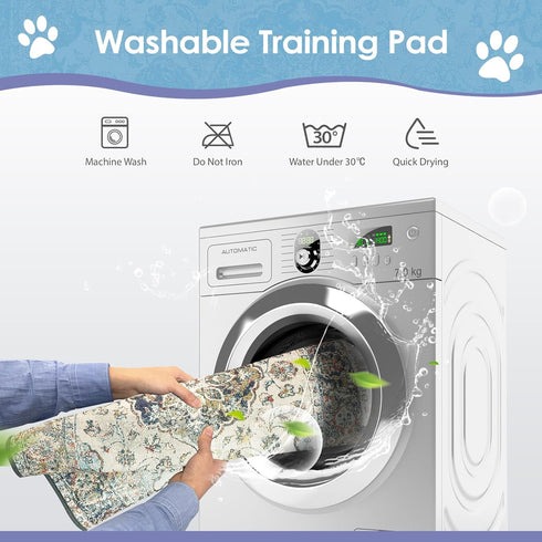 SCLOSE 2 Pack, 48" 48" Washable Pee Pads for Dogs Large x Reusable Puppy Pads Waterproof Dog Rugs, Super Absorbent