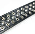 Spiked Dog Collar / Cat Collar, Studded Vegan Leather Pet Collar for Dogs and Cats (L, Black)