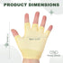 Yoga Gloves, Non Slip Fingerless Pilates Gloves Breathable Exercise Workout Mittens