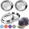 Stainless Steel Cat Bowls, Shallow Wide Cat Food Water Bowl with Non-Slip Placemats for Small Dogs and Kittens