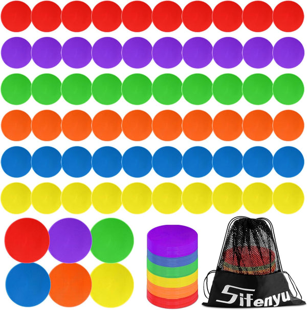SIFENYU Poly Spots for Gym Floor 4.72inch 6inch 9 inch Poly Spot Markers,