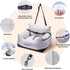 25 lbs, BurgeonNest Dog Car Seat for Small Dogs, Detachable and Washable Cat Carseats Under Soft Pet Booster Seats