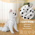 TONY HOBY Summer Dog Pajamas - Soft Breathable Dog Jumpsuit with Polka Dots (Black, L)