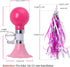 Kids Streamers and Bike Bell for Girls, 1 Pack Flower Bicycle Bell with 2 Pack Handlebar Streamers