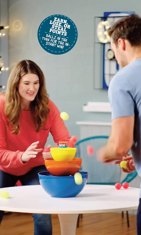 2-6 Little Kids Ballz'n | The Fast Paced Pong Ball Bouncing Trick Shots Game for Tipsy Adults and Family Night Fun