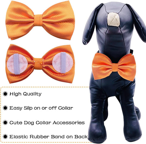 PET SHOW Large Dogs Collar Attachment Bow Ties, Embellishment for Medium Dogs, Cats, Birthday Wedding Parties