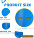 WildTracks 9 inch 18 Spot Markers Flat Field Cones, Non Slip Rubber Agility Markers Flat Field Cones for Soccer