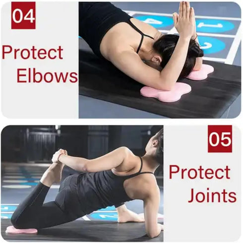 Yoga Knee Guards (Set of 2) - Accessories for Fitness, Travel, Meditation, Kneeling, Balance, Pilates