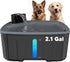 Dog Water Fountain for Large Dogs, 2.1GAL/8L/270oz with Water Level Window and LED Shortage Reminder