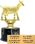 4 Express Medals Dairy Goat Award Trophy Party Favor Gift Prize Including Gold Color Decals to Custom Personalize The