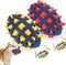 Dog Spiky Toy Ball with Squeaker, Floating Chewing Fetching and Interactive Play (2pc Kit)