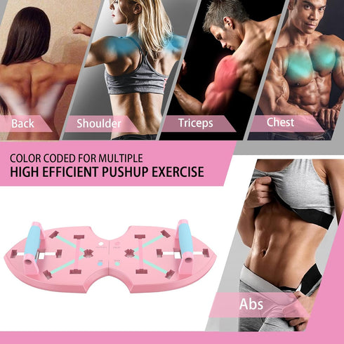 LALAHIGH Portable Home Gym System for Men and Women: Push Up Board, Pilates Bar & 20 Fitness Accessories with