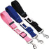 Elisel 2 Packs Adjustable Length Pet Dog Cat Car Seat Belt, Pet Accessories for Dogs Cats (Pink)