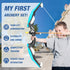 2 Pack Set 24 1 6 2 4-8 HYES Bow and Arrow for Kids, LED Light Up Archery with Suction Cup Arrows, Standing Target