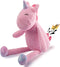 GOOLA Durable Plush Squeaky Dog Toys with Crinkle Paper, Unicorn Themed Pack for Puppies to Large Dogs