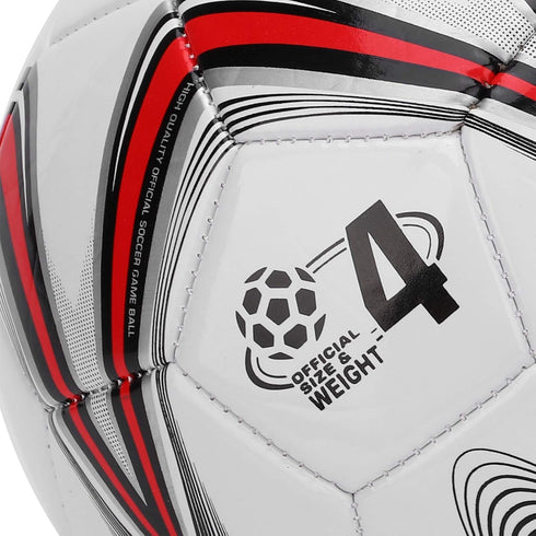 VGEBY Size 4 PVC Soccer Ball with Rubber Liner, Inflatable Monthly, Suitable for Professional and Amateur Training