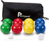 Pointyard 100mm Bocce Ball Set, Regulation Bocci Ball Set with 8 PE