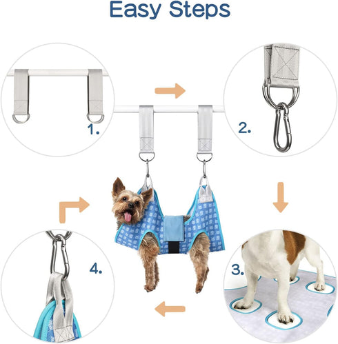 Dog Grooming Hammock Harness for Cats & Dogs, Sling for Nail Clipping/Trimming