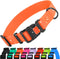 CollarDirect Waterproof Dog Collar - Adjustable Silicone Plastic Collar for Large, Medium, Small Dogs, Orange