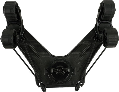 YakAttack DoubleHeader with Dual ParkNPole RotoGrips, Black Kayak Fishing Accessories