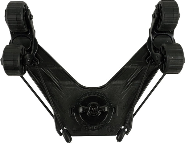YakAttack DoubleHeader with Dual ParkNPole RotoGrips, Black Kayak Fishing Accessories