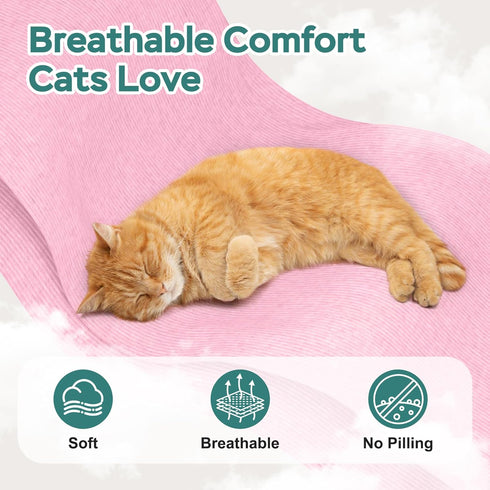 Pawfun Pink-S-2 Self-Adhesive Cat Grooming Wrap