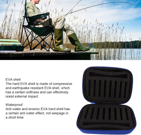 Fishing Lures Storage Bag, EVA Fishing Tackle Storage Case for Treble Hooks, Bait, Sequin Box, Fishing Supplies