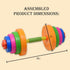 Kids Adjustable Weight Set - Barbell & Dumbbells for Toddler Gym Exercise Equipment Workout Toy