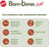 SPOT Bam-Bones PLUS Dental Chew Bone, Bamboo Fiber & Nylon with Massaging Rubber Center for Aggressive Chewers