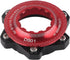 VGEBY Disc Brake Center Lock Adapter Set, Aluminum Center-Lock Hubs with 6 Bolts Disc Rotor Adapter (Red+Black)