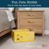 Extra Large Cardboard Cat Scratcher Box, Fun & Cute Cat Scratching Bed for Indoor Cats, Sturdy Scratch Box w/Catnip, 17"x13"x8.25", Premium Quality
