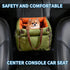 Garvee Dog Booster Car Seat, Waterproof PU Leather Upholstered Cat Bed for Car with Storage Pockets Portable Pet Seat