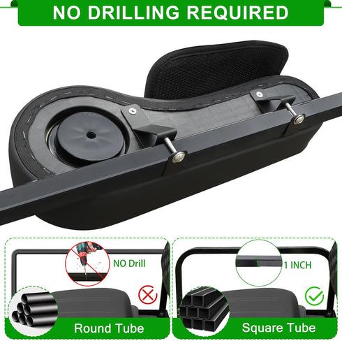iLSKW Golf Cart Rear Armrest with Cup Holder, Upgraded Stable Triangle Support Frame for EZGO Club Car