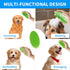 Pets(1pcs) Dog Bath Brush, Green Double-Sided Shampoo Massage Brush, Adjustable Collar Handle for Grooming Short