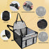PetsHome Dog Car Seat Upgrade, Foldable Booster Seat with 12 PVC Tubes, Waterproof Travel Seat for Small to Medium Dogs