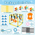 Eaacaa 8 Puppy Game Gym Puppy Toothing Toy, Equipped with Hanging Small Puppy Toys, Jungle Playground has Interactive