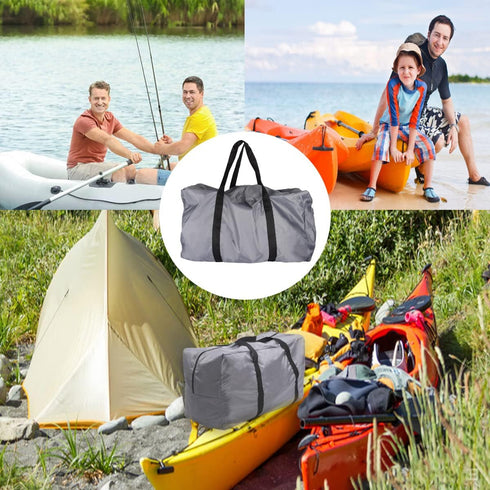 Inflatable Kayak Carry Boat Bag, Foldable Travel Handbag with Large Capacity for Fishing and Camping