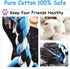 6 Knot 2 Pack 3.6 Feet Giant Large Dog Chew Rope Toy for Aggressive Chewer Tug of War
