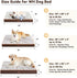 WESTERN HOME WH Large Dog Bed, Jumbo, Medium Dogs, Orthopedic Waterproof Mattress with Removable Washable Cover, Thick