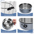 2 Pack No Spill Stainless Steel Dog Water Bowl, Hanging Bowls for Medium Large Dogs, Metal Pet Feeder
