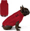 KYEESE Soft Pullover Dog Sweater for Medium Dogs, Warm Turtleneck Knitwear with Gingham Patchwork, Thick Pet Coat