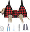 BEAUTYZOO Dog Grooming Hammock Harness for Nail Trimming - Adjustable Pet Restraint