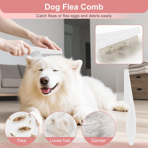 Slicker Brush for Dogs, Slicker Brush for Doodles Long Haired Dog, Goldendoodle Long Pin Detangler for Dematting, Dog